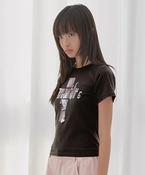 Ada.(エイダ)の「◇FANCYCLUB◇ブランド直輸入正規品/クロス キラ Tシャツ CROSS KIRA TEE(Tシャツ/カットソー・レディース・ホワイト/ブラック・FREE)」の8枚目の写真