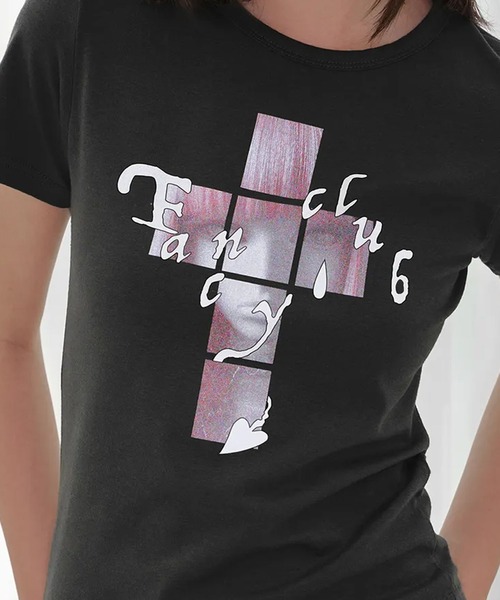 Ada.(エイダ)の「◇FANCYCLUB◇ブランド直輸入正規品/クロス キラ Tシャツ CROSS KIRA TEE(Tシャツ/カットソー・レディース・ホワイト/ブラック・FREE)」の11枚目の写真