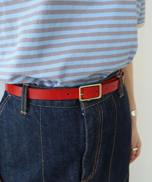 PAR ICI（パーリッシィ）の「ホーク レザーベルト（ベルト・レディース・ブラック/レッド/ブラウン・FREE）」の10枚目の写真