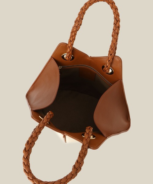 ROPE'（ロペ）の「【teau】navire（ナビーレ）HAND BAG Medium（ハンドバッグ・レディース・オフホワイト/ネイビー・FREE）」の8枚目の写真