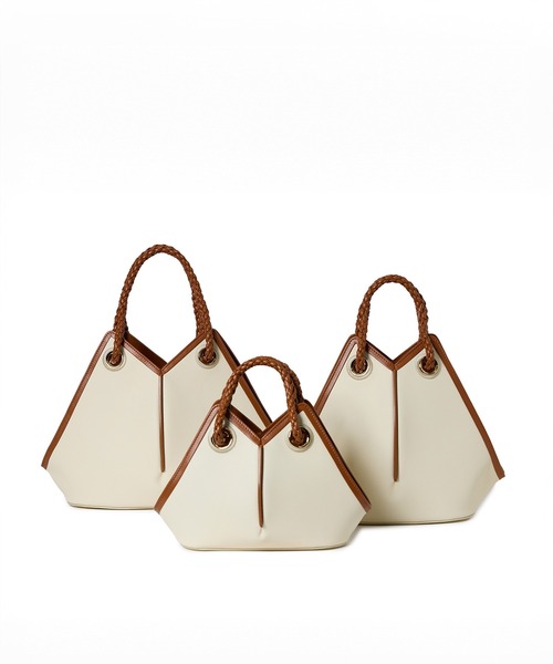 ROPE'（ロペ）の「【teau】navire（ナビーレ）HAND BAG Medium（ハンドバッグ・レディース・オフホワイト/ネイビー・FREE）」の11枚目の写真