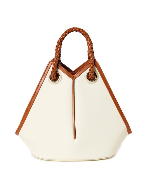 ROPE'（ロペ）の「【teau】navire（ナビーレ）HAND BAG Medium（ハンドバッグ・レディース・オフホワイト/ネイビー・FREE）」の13枚目の写真