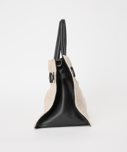 Spick & Span(スピックアンドスパン)の「《別注》VIOLAd'ORO イタリアンラフィアシートトートバッグM*(トートバッグ・レディース・ベージュ系その他・FREE)」の7枚目の写真