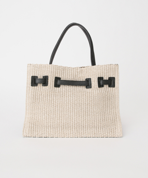 Spick & Span(スピックアンドスパン)の「《別注》VIOLAd'ORO イタリアンラフィアシートトートバッグM*(トートバッグ・レディース・ベージュ系その他・FREE)」の8枚目の写真