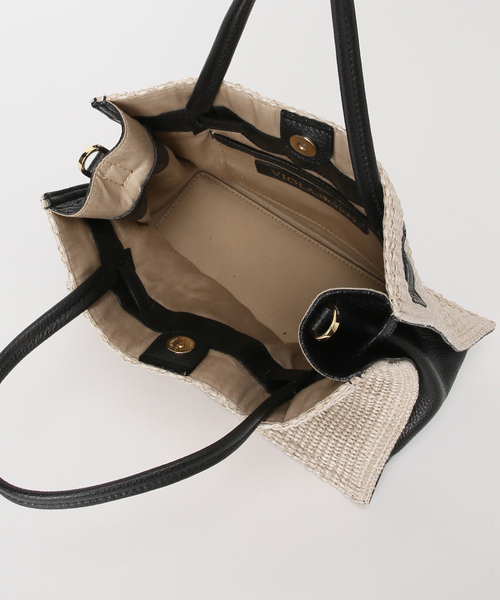 Spick & Span(スピックアンドスパン)の「《別注》VIOLAd'ORO イタリアンラフィアシートトートバッグM*(トートバッグ・レディース・ベージュ系その他・FREE)」の10枚目の写真