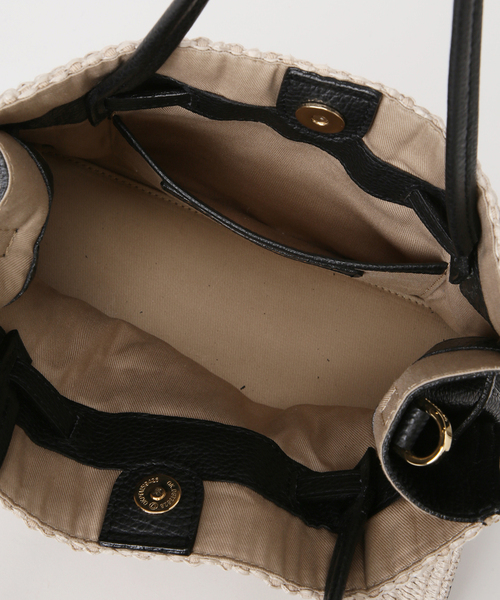 Spick & Span(スピックアンドスパン)の「《別注》VIOLAd'ORO イタリアンラフィアシートトートバッグM*(トートバッグ・レディース・ベージュ系その他・FREE)」の11枚目の写真