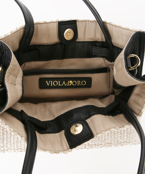 Spick & Span(スピックアンドスパン)の「《別注》VIOLAd'ORO イタリアンラフィアシートトートバッグM*(トートバッグ・レディース・ベージュ系その他・FREE)」の12枚目の写真