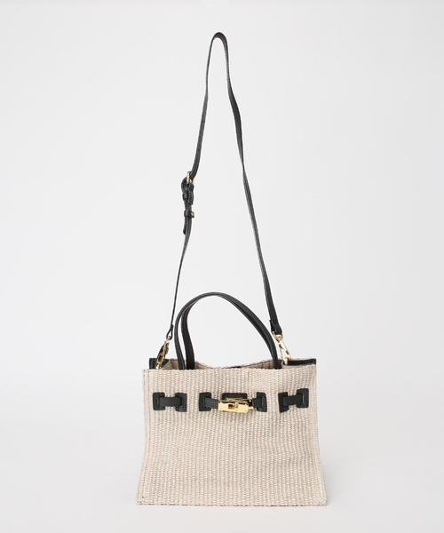 Spick & Span(スピックアンドスパン)の「《別注》VIOLAd'ORO イタリアンラフィアシートトートバッグM*(トートバッグ・レディース・ベージュ系その他・FREE)」の17枚目の写真