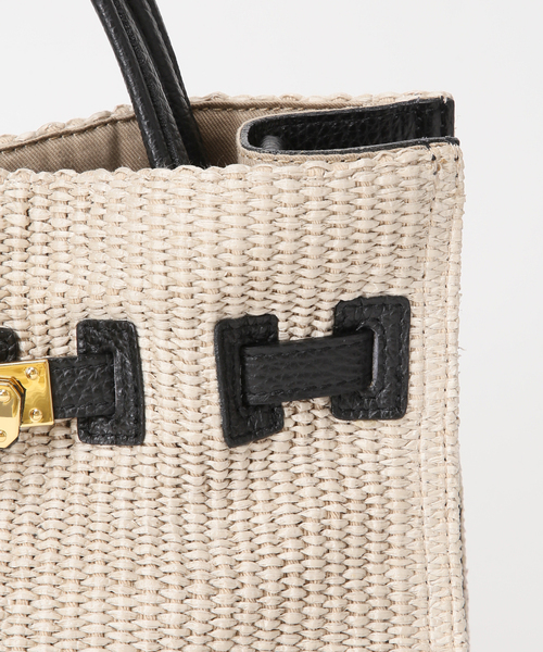 Spick & Span(スピックアンドスパン)の「《別注》VIOLAd'ORO イタリアンラフィアシートトートバッグM*(トートバッグ・レディース・ベージュ系その他・FREE)」の19枚目の写真