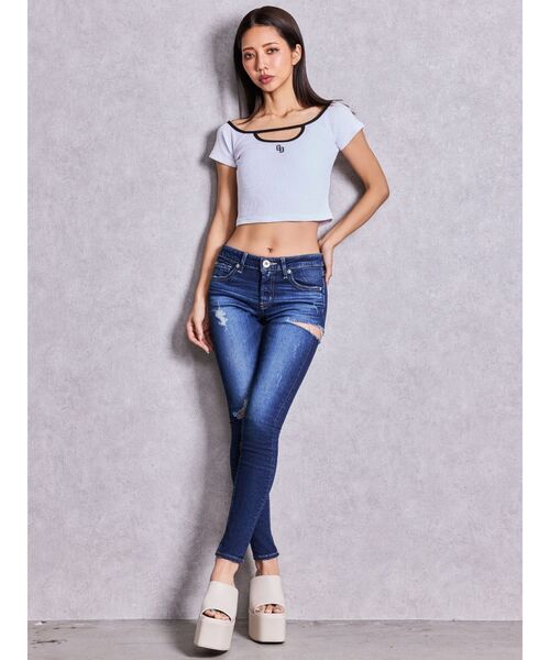 GYDA(ジェイダ)の「BASICチャンキーサンダル(サンダル・レディース・オフホワイト/ブラック・LARGE/MEDIUM/SMALL)」の6枚目の写真