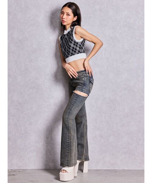 GYDA(ジェイダ)の「BASICチャンキーサンダル(サンダル・レディース・オフホワイト/ブラック・LARGE/MEDIUM/SMALL)」の13枚目の写真