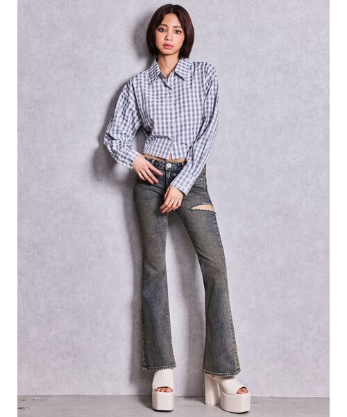 GYDA(ジェイダ)の「BASICチャンキーサンダル(サンダル・レディース・オフホワイト/ブラック・LARGE/MEDIUM/SMALL)」の14枚目の写真