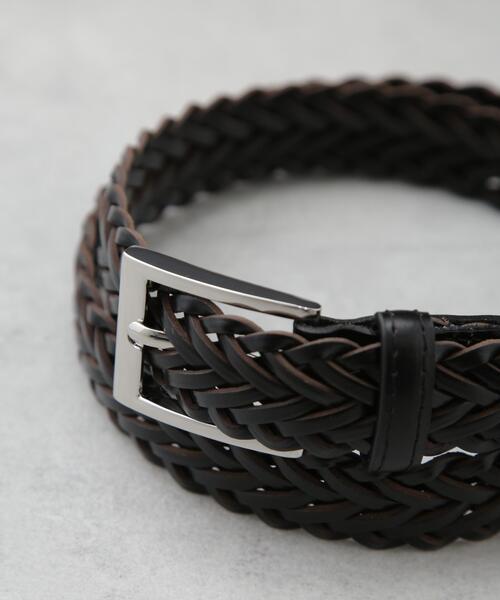 NANO universe(ナノユニバース)の「メッシュベルト(ベルト・メンズ・ブラック/ブラウン・F)」の3枚目の写真