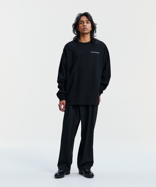 COOTIE PRODUCTIONS（クーティープロダクションズ）の「T/W Twill 2 Tuck Wide Easy Trousers（スラックス・メンズ・ブラウン/ブラック・LARGE/MEDIUM/SMALL/X-LARGE）」の3枚目の写真