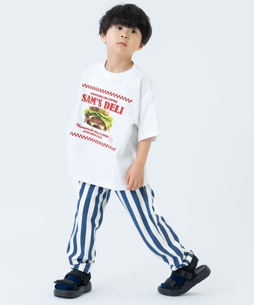 and D. petit main(アンドディープティマイン)の「のびっとカットツイルアソートテーパードパンツ(スウェットパンツ・キッズ・ブラック/ベージュ/アイボリー/ブルー・140cm/130cm/120cm/100cm/110cm/90cm)」の9枚目の写真