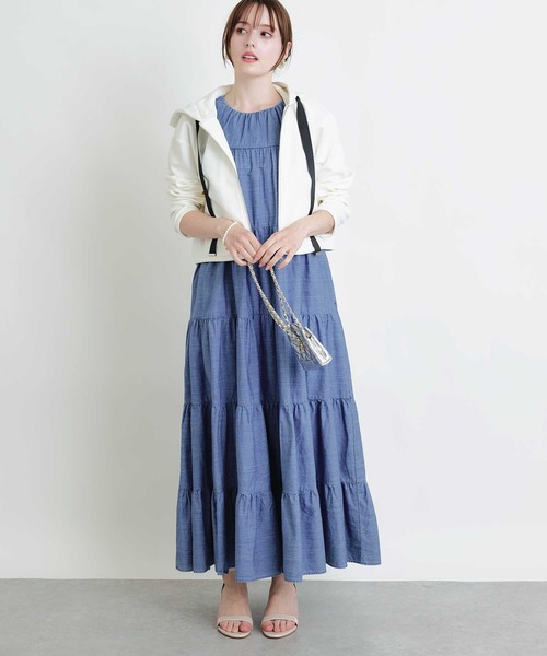 PICCIN（ピッチン）の「ショートレングスパーカー（パーカー・レディース・ブラック/オフホワイト・M）」の6枚目の写真