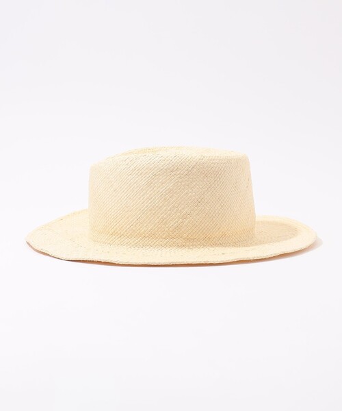 KIJIMA TAKAYUKI（キジマ　タカユキ）の「KIJIMA TAKAYUKI ファインラフィアハット（ハット・レディース・ホワイト・1）」の3枚目の写真