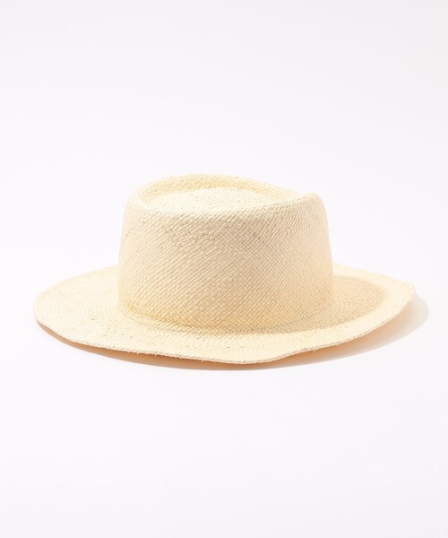 KIJIMA TAKAYUKI（キジマ　タカユキ）の「KIJIMA TAKAYUKI ファインラフィアハット（ハット・レディース・ホワイト・1）」の4枚目の写真