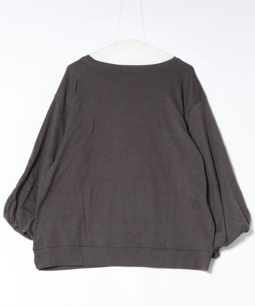 RCD(アールシーディー)の「ロングパフスリーブカットソー フレアー袖 ロンt(Tシャツ/カットソー・レディース・ブラック/チャコールグレー/オフホワイト・LL~3L/M-L)」の8枚目の写真
