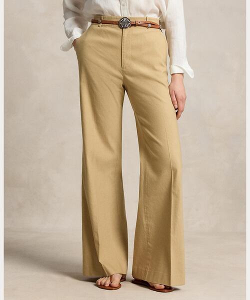 POLO RALPH LAUREN(ポロ ラルフ ローレン)の「ストレッチ コットンリネン Beaton パンツ(その他パンツ・レディース・ブラウン系5・0/6/4/2)」の4枚目の写真