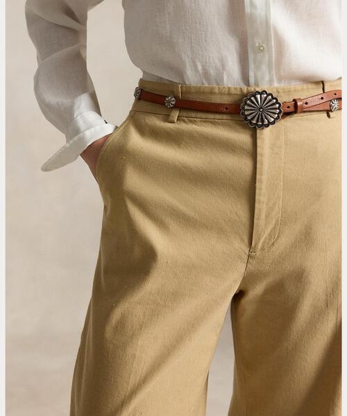 POLO RALPH LAUREN(ポロ ラルフ ローレン)の「ストレッチ コットンリネン Beaton パンツ(その他パンツ・レディース・ブラウン系5・0/6/4/2)」の6枚目の写真