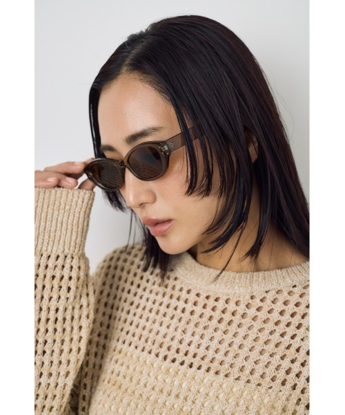 AZUL by moussy(アズールバイマウジー)の「スクエアフレームアイウェア(メガネ・レディース・ブラック/カーキ・FREE)」の12枚目の写真