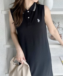U.S. POLO ASSN.（ユーエスポロアッスン）の「【Ada.別注 U.S. POLO ASSN.】 ノースリーブ Iライン ポロワンピース ◎（ワンピース）」