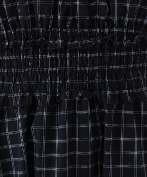 NATURAL BEAUTY BASIC（ナチュラルビューティーベーシック）の「チェックシャーリングワンピース（ワンピース・レディース・ホワイト系その他/ブラック系その他2・P/S/MEDIUM/SMALL）」の16枚目の写真