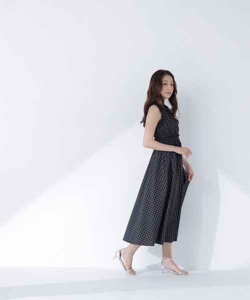 NATURAL BEAUTY BASIC（ナチュラルビューティーベーシック）の「チェックシャーリングワンピース（ワンピース・レディース・ホワイト系その他/ブラック系その他2・P/S/MEDIUM/SMALL）」の19枚目の写真