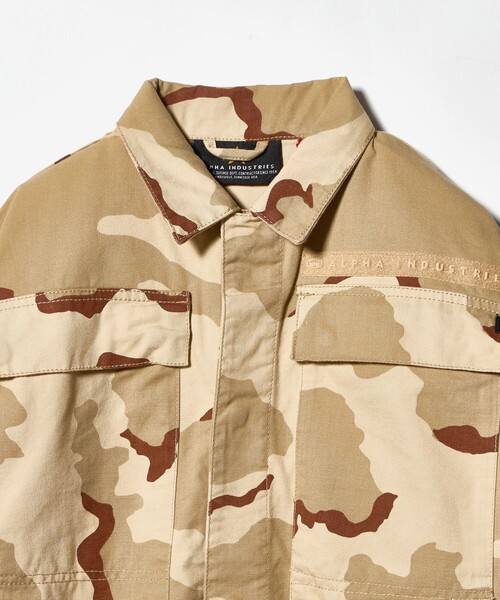 Alpha Industries（アルファインダストリーズ）の「＜ALPHA INDUSTRIES＞ CAMO COAT/アウター（ミリタリージャケット・メンズ・ベージュ・XL/L）」の3枚目の写真