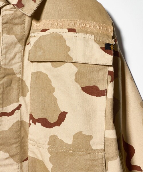 Alpha Industries（アルファインダストリーズ）の「＜ALPHA INDUSTRIES＞ CAMO COAT/アウター（ミリタリージャケット・メンズ・ベージュ・XL/L）」の7枚目の写真