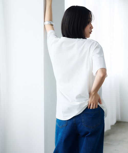 CROSS FUNCTION（クロスファンクション）の「《UV・接触冷感》エブ楽 エブ楽 ParisフォトプリントTシャツ【CROSS FUNCTION/クロスファンクション】（Tシャツ/カットソー・レディース・ホワイト/チャコールグレー・M/LL/L）」の19枚目の写真