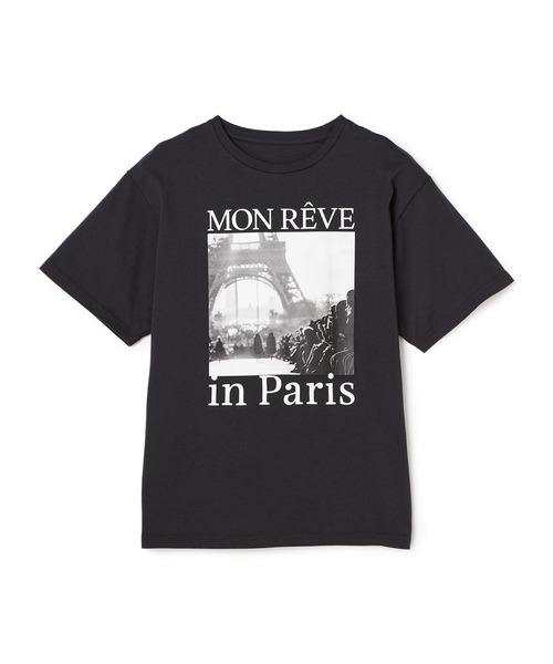 CROSS FUNCTION（クロスファンクション）の「《UV・接触冷感》エブ楽 エブ楽 ParisフォトプリントTシャツ【CROSS FUNCTION/クロスファンクション】（Tシャツ/カットソー・レディース・ホワイト/チャコールグレー・M/LL/L）」の14枚目の写真