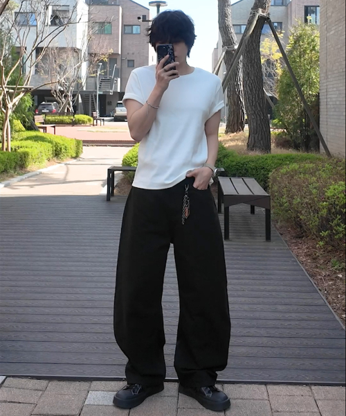 REFLYPERKY(リフライパーキー)の「RE8407 サーファーブ カーブドパンツ (ブラック)(その他パンツ・メンズ・その他・SMALL/L(32)/M(30)/XL(34))」の2枚目の写真