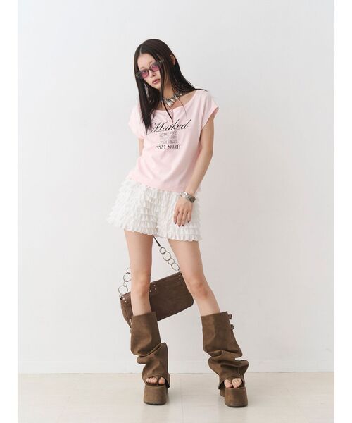 jouetie（ジュエティ）の「ティアードショートパンツ（その他パンツ・レディース・ブラック/ブルー/オフホワイト・MEDIUM）」の20枚目の写真