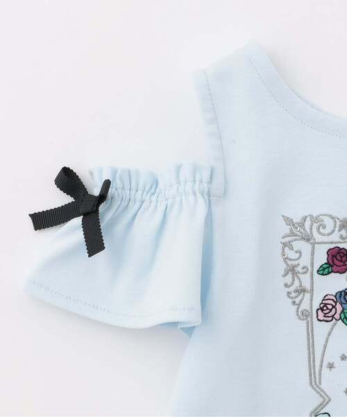 ANNA SUI mini(アナスイ・ミニ)の「【人気商品再入荷】【直営店で取り扱い無し】星座刺しゅう肩開きTシャツ(Tシャツ/カットソー・キッズ・ピンク/ライトブルー・105-115cm/150cm/140cm/130cm/120cm)」の10枚目の写真