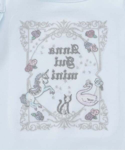 ANNA SUI mini(アナスイ・ミニ)の「【人気商品再入荷】【直営店で取り扱い無し】星座刺しゅう肩開きTシャツ(Tシャツ/カットソー・キッズ・ピンク/ライトブルー・105-115cm/150cm/140cm/130cm/120cm)」の7枚目の写真