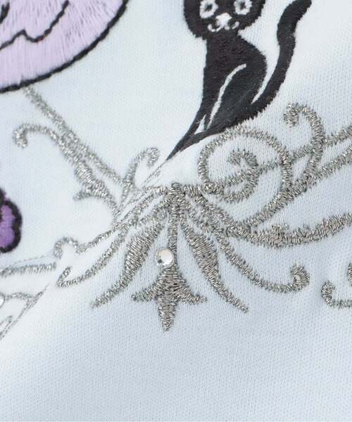 ANNA SUI mini(アナスイ・ミニ)の「【人気商品再入荷】【直営店で取り扱い無し】星座刺しゅう肩開きTシャツ(Tシャツ/カットソー・キッズ・ピンク/ライトブルー・105-115cm/150cm/140cm/130cm/120cm)」の5枚目の写真