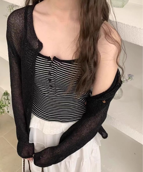 kirakiraShop(キラキラショップ)の「裾レース フリル カップ付き キャミソール(キャミソール・レディース・ブラック系その他/ブラック/ホワイト系その他/ホワイト・FREE)」の18枚目の写真