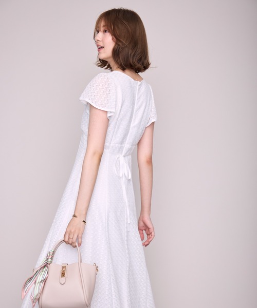 MISCH MASCH(ミッシュマッシュ)の「2026春夏新作 パイピングバルファスレースワンピース(ワンピース・レディース・ブラック/ライトグレー/ホワイト/レッド・M/S)」の15枚目の写真