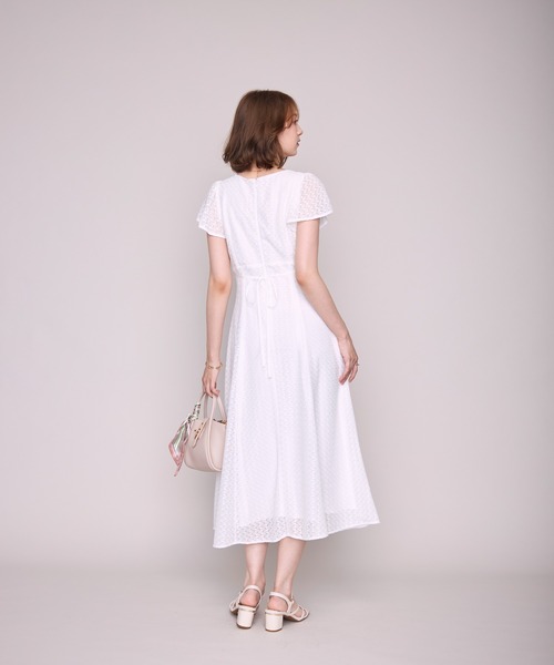 MISCH MASCH(ミッシュマッシュ)の「2026春夏新作 パイピングバルファスレースワンピース(ワンピース・レディース・ブラック/ライトグレー/ホワイト/レッド・M/S)」の10枚目の写真