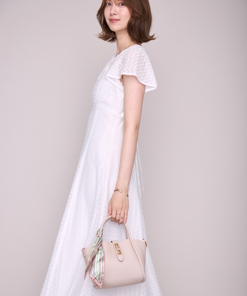 MISCH MASCH(ミッシュマッシュ)の「2026春夏新作 パイピングバルファスレースワンピース(ワンピース・レディース・ブラック/ライトグレー/ホワイト/レッド・M/S)」の14枚目の写真
