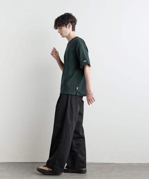 DISCUS（ディスカス）の「【COOLMAX／ドライ機能】DISCUS／ポケットボックスTEE（Tシャツ/カットソー・メンズ・ブラック/グレイッシュベージュ/ピンクベージュ/ブルーグレー/ホワイト/ネイビー/スミクロ/ダークグリーン・XL/M/L）」の14枚目の写真