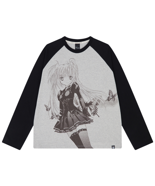 LUVISTRUE(ラヴイズトゥルー)の「SHUGO CHARA! RAGLAN LONG SLEEVE(BLACK)(Tシャツ/カットソー・レディース・その他・FREE)」の2枚目の写真