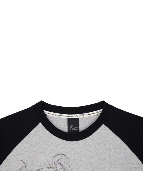 LUVISTRUE(ラヴイズトゥルー)の「SHUGO CHARA! RAGLAN LONG SLEEVE(BLACK)(Tシャツ/カットソー・レディース・その他・FREE)」の4枚目の写真