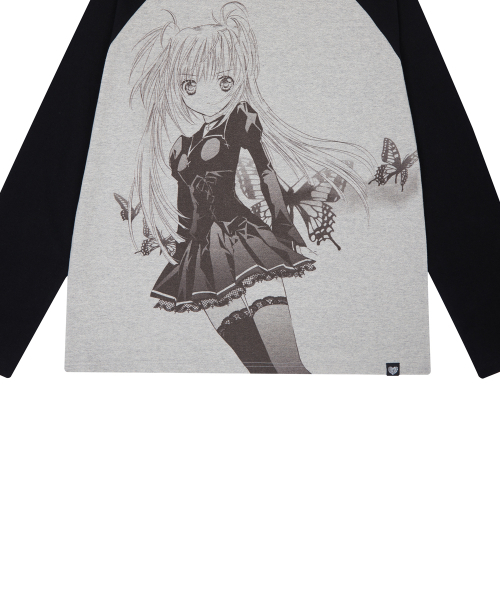 LUVISTRUE(ラヴイズトゥルー)の「SHUGO CHARA! RAGLAN LONG SLEEVE(BLACK)(Tシャツ/カットソー・レディース・その他・FREE)」の6枚目の写真