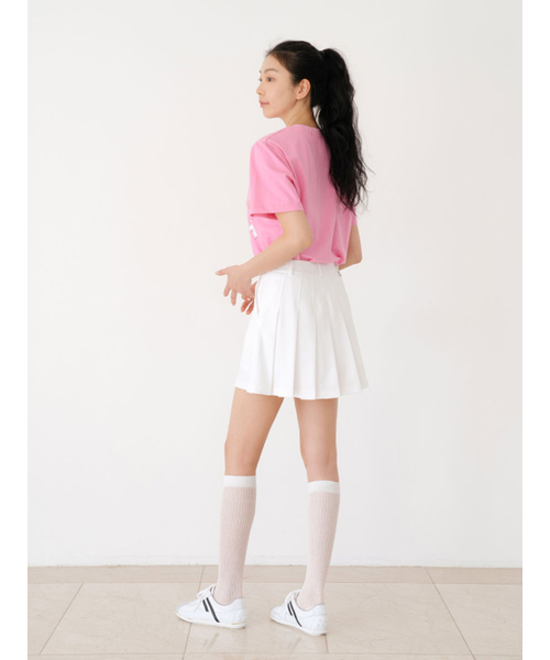NITINA(ニティナ)の「グラフィックプリント半袖TシャツPK(Tシャツ/カットソー・レディース・ピンク・F)」の6枚目の写真
