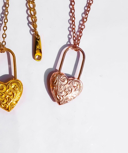 セール】2way Heart padlock necklace/【ハワイアンジュエリー 