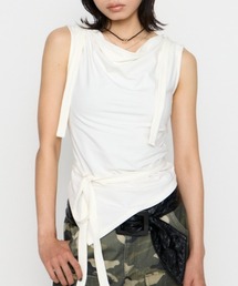 LAGUA GEM | DRAPE HOODIE CUT トップス(タンクトップ)