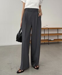 ワイドベルト1タックパンツ